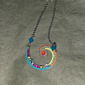 Vintage firefly necklace